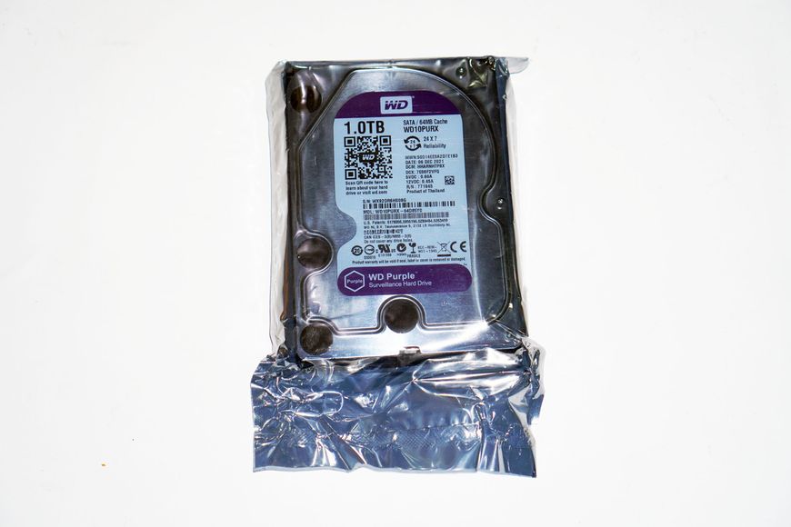 Жорсткий диск Western Digital Purple 1 TB 64 MB 5400 rpm WD10PURX 3.5 SATA III WD10PURX фото