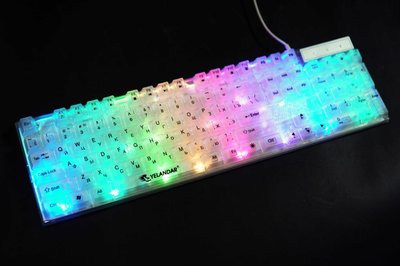 Проводная USB RGB мембранная клавиатура с подсветкой Белая Yelandar AN-T20 Yelandar AN-T20 RGB USB фото