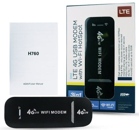 USB 4G LTE WiFi модем роутер під сім карту для ноутбука ПК USB модем/роутер  фото