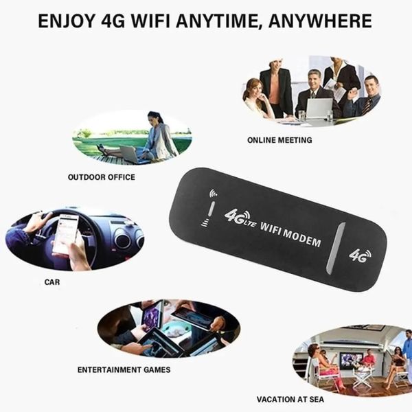 USB 4G LTE WiFi модем роутер под сим карту для ноутбука ПК USB модем/роутер  фото