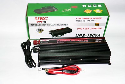 Инвертор преобразователь напряжения с зарядным устройством 12 220v 1800W UKC 1800W с Зарядкой 12V220V фото