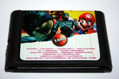 Картридж Sega 10в1 Mario Танчики Battletech A-10002 фото