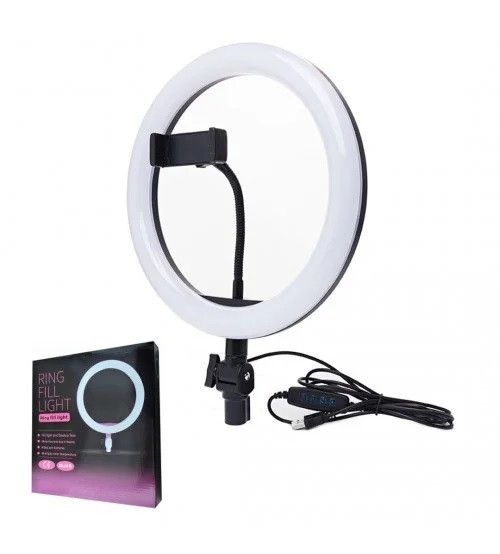 Кольцевая светодиодная лампа 26 см 10Вт Ring Fill Light ZD666 ZD666 фото