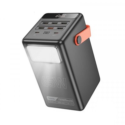 Power Bank Повербанк 100000 mah с Led лампой 65Вт Hoco DB03 Max Centurion 6942007635981 фото