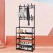 Металева підлогова вішалка для одягу і взуття New simple floor clothes rack size New simple floor clothes rack size фото 8