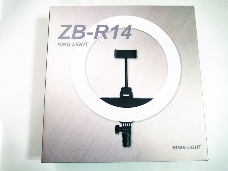 Кольцевая LED лампа ZB-R14 35см 220V 1 крепления + чехол ZB-R14 фото