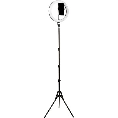 Набір для блогера - RGB кільцева лампа штатив тримач мікрофон bluetooth кнопка Gelius Pro Blogger Set 86238 фото