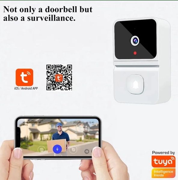 Бездротовий дверний відеодзвінок WiFi управління через телефон додаток Tuya Smart Doorbell M6 Smart Doorbell M6 фото